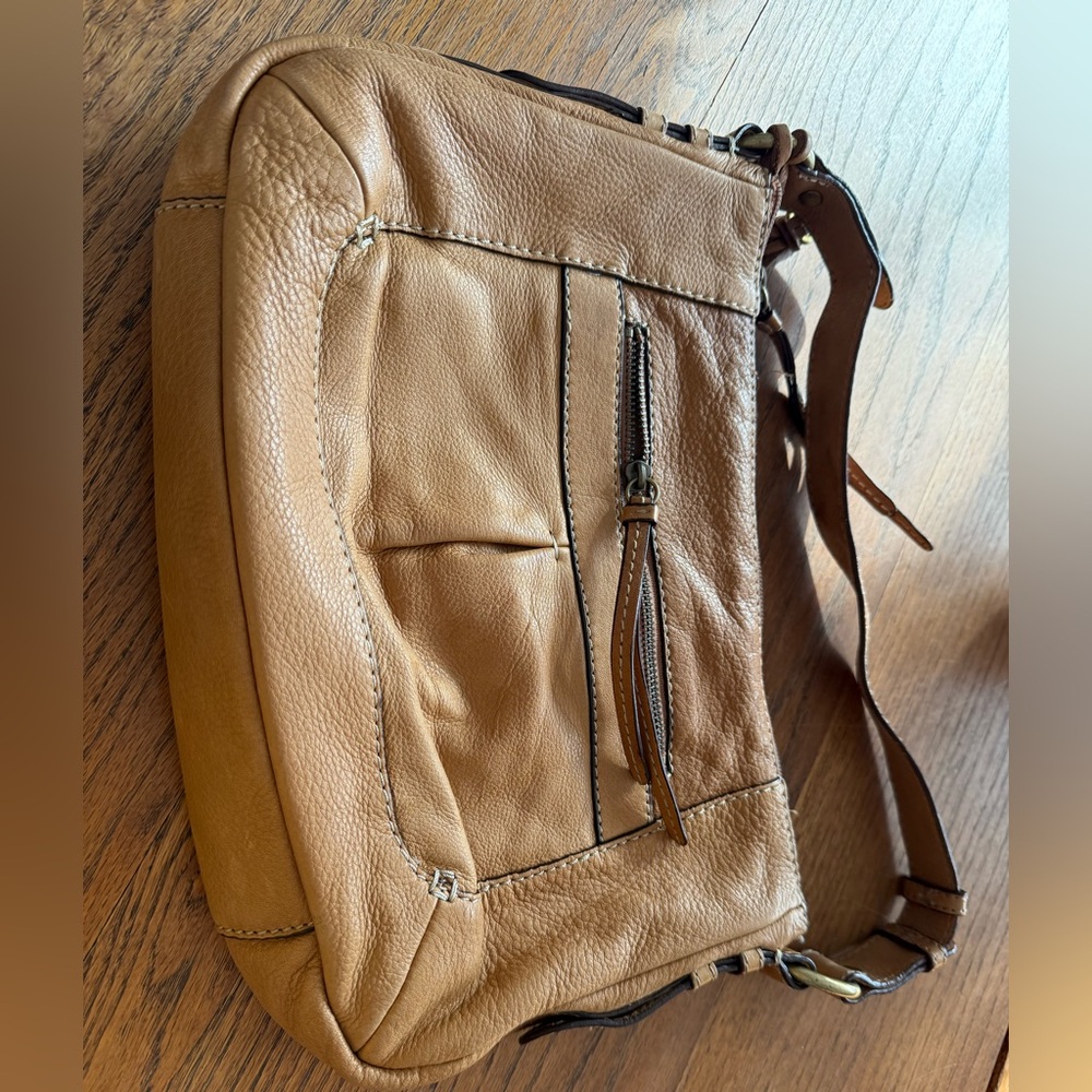 Fossil Tan Leather Bag